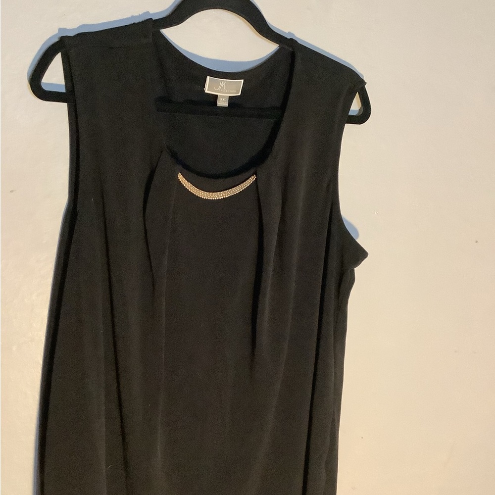 Plus size XXL black tank top